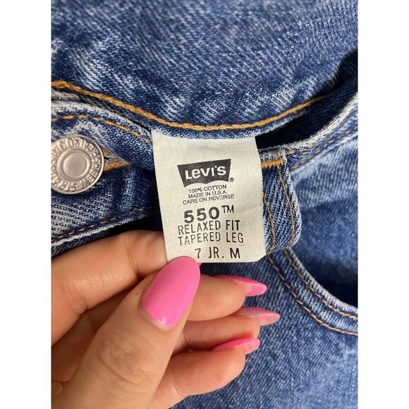 NWT Dead-Stock Y2K Vintage Levi's 550 Jeans 28” Waist Tapered Leg 100% Cotton-sz - Picture 2 of 10